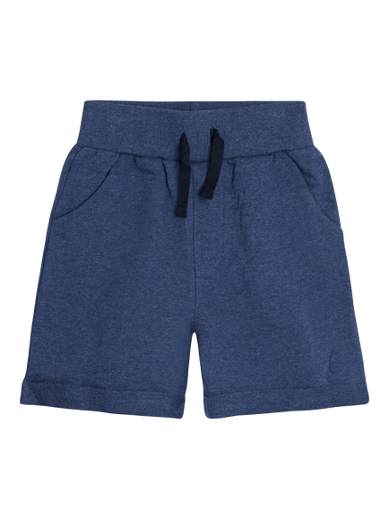 JoJo Maman Bébé Kids' Drawstring Jogger Shorts, Pack of 2, Navy - view 2, Navy