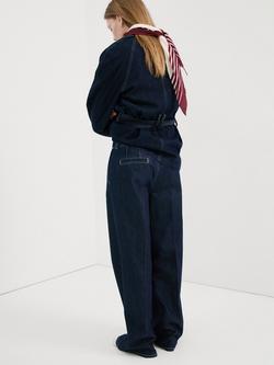 Mango Alma Mid Rise Wide Leg Jeans, Soft Denim - view 2, Soft Denim