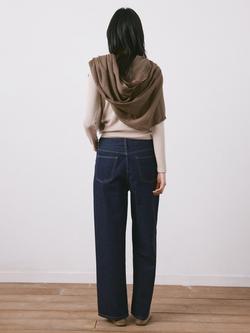 Mango New York Low Rise Straight Jeans, Soft Denim - view 2, Soft Denim