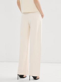 Mango Kora Mid Rise Trousers, Butter - view 2, Butter
