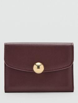 Mango Jewel Button Flap Purse, Bordeaux, Bordeaux