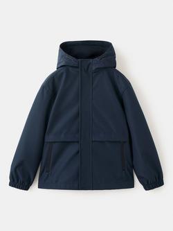 Mango Kids' Juan Waterproof Parker Jacket, Navy, Navy