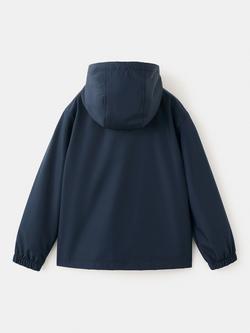 Mango Kids' Juan Waterproof Parker Jacket, Navy - view 2, Navy