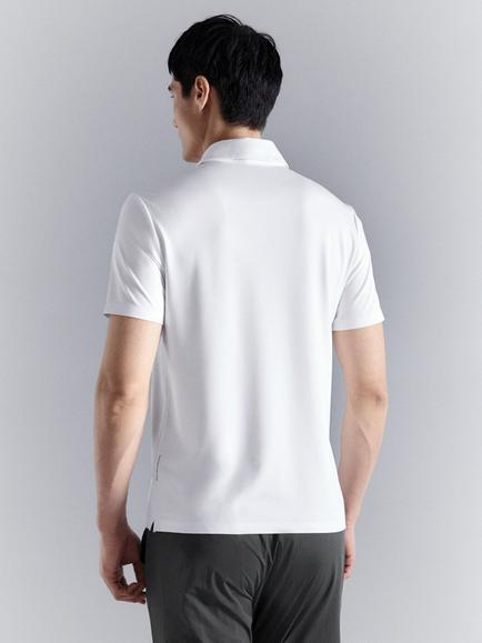 Mango Laziop Stretch Polo Shirt - view 2, White