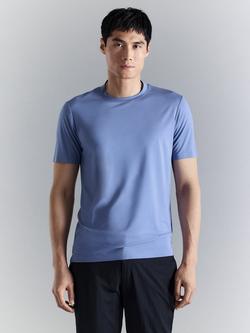 Mango Lazio Round Neck Slim Fit T-Shirt, Porcelain, Porcelain