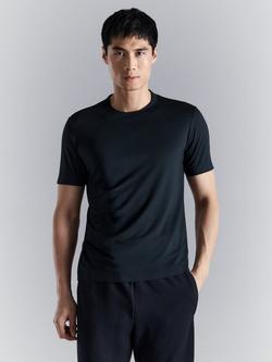 Mango Lazio Round Neck Slim Fit T-Shirt, Navy, Navy