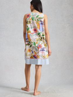 White Stuff Nina Floral Sleeveless Nightdress, Ivory/Multi - view 2, Ivory/Multi