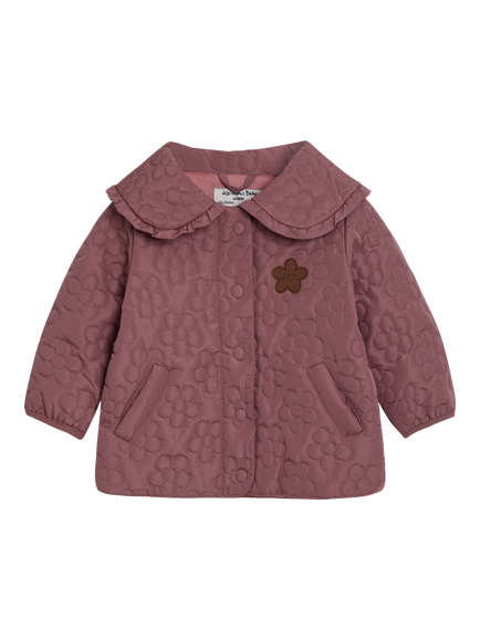JoJo Maman Bébé Kids' Floral Quilted Jacket, Pink, Pink