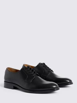 Moss Cambridge Leather Derby Shoes, Black - view 2, Black