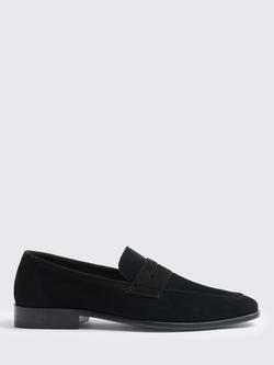 Moss Suede Loafers, Black, Black
