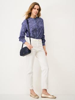 Crew Clothing Savannah Floral Shirt, Dark Blue, Dark Blue