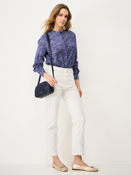 Crew Clothing Savannah Floral Shirt, Dark Blue, Dark Blue