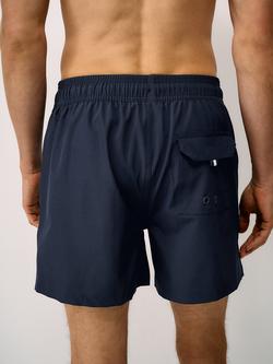 Crew Clothing Plain Swim Shorts - view 2, Navy Blue