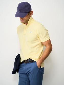 Crew Clothing Classic Pique Cotton Polo Shirt, Cream