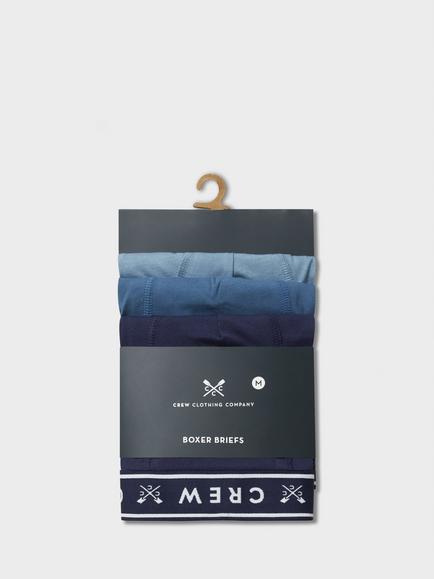 Crew Clothing Boxer Briefs, Pack of 3, Blue - view 2, Blue