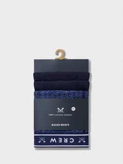 Crew Clothing Boxer Briefs, Pack of 3, Navy Blue - view 2, Navy Blue