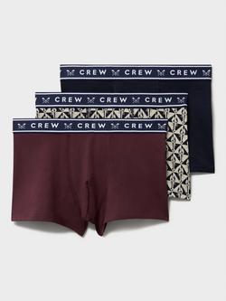 Crew Clothing Lobster Print Boxer Briefs, Pack of 3, Multi, Multi