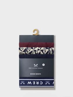 Crew Clothing Lobster Print Boxer Briefs, Pack of 3, Multi - view 2, Multi