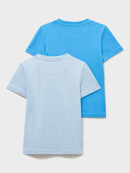 Crew Clothing Kids' Classic T-Shirts, Pack of 2 - view 2, Multi Blue