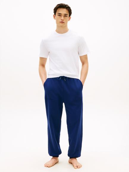 Tommy Hilfiger Cotton Rich Lounge Joggers, Navy - view 2, Navy