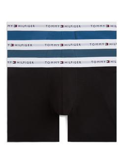 Tommy Hilfiger Stretch Cotton Logo Waistband Boxer Briefs, Pack of 3, Multi, Multi