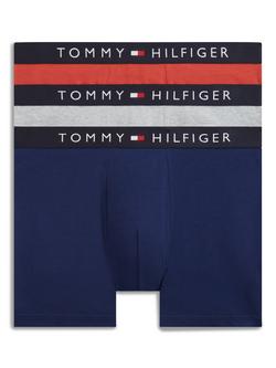 Tommy Hilfiger Stretch Cotton Boxer Briefs, Black/Multi, Black/Multi