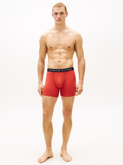 Tommy Hilfiger Stretch Cotton Boxer Briefs, Black/Multi - view 2, Black/Multi