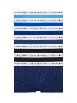 Tommy Hilfiger Stretch Cotton Logo Waistband Trunks, Pack of 7, Multi, Multi