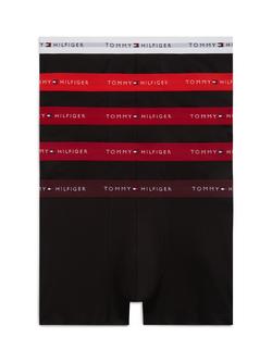 Tommy Hilfiger Stretch Cotton Logo Waistband Trunks, Pack of 5, Multi, Multi