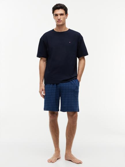 Tommy Hilfiger Stretch Cotton Short Pyjama Set, Blue Sky, Blue Sky