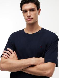 Tommy Hilfiger Stretch Cotton Short Pyjama Set, Blue Sky - view 2, Blue Sky