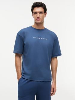 Tommy Hilfiger Cotton Logo T-Shirt, Blue Indigo, Blue Indigo
