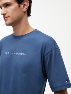 Tommy Hilfiger Cotton Logo T-Shirt, Blue Indigo - view 2, Blue Indigo