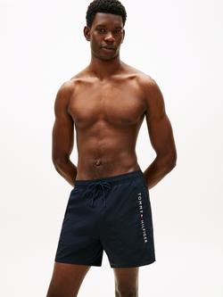 Tommy Hilfiger Branded Swim Shorts, Blue Navy, Blue Navy