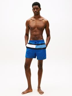 Tommy Hilfiger Colour Block Swim Shorts, Blue Navy - view 2, Blue Navy