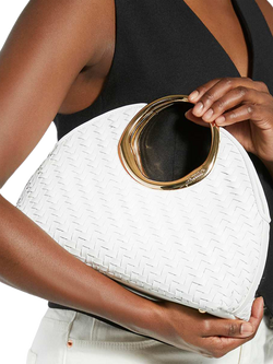 Dune London Dawnings Woven Grab Bag - view 2, White