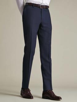 Charles Tyrwhitt Performance Super 120s Merino Wool Suit Trousers, Indigo, Indigo