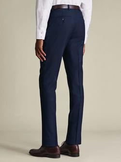 Charles Tyrwhitt Performance Super 120s Merino Wool Suit Trousers, Indigo - view 2, Indigo
