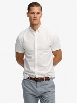 Superdry Preppy Oxford Short Sleeve Shirt, Optic