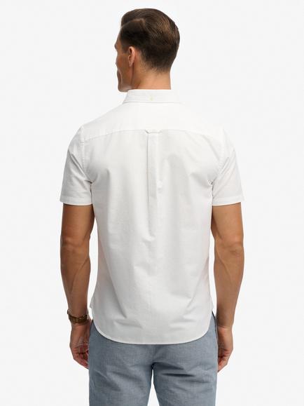 Superdry Preppy Oxford Short Sleeve Shirt - view 2, Optic