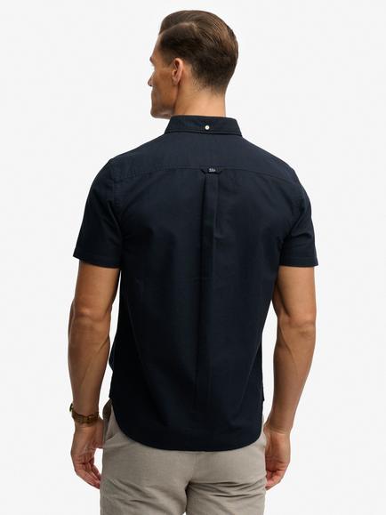 Superdry Preppy Oxford Short Sleeve Shirt - view 2, Eclipse Navy