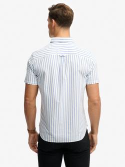 Superdry Preppy Oxford Short Sleeve Shirt - view 2, Blue Beach