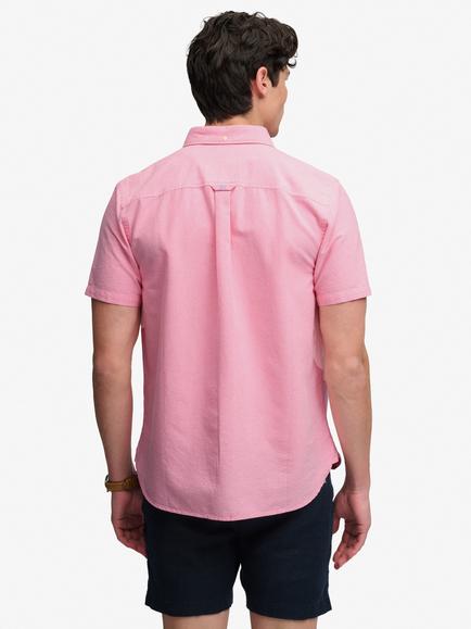 Superdry Preppy Oxford Short Sleeve Shirt - view 2, Cali Coral