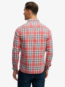 Superdry The Merchant Store Lite Check Shirt - view 2, Washed Rose/Multi