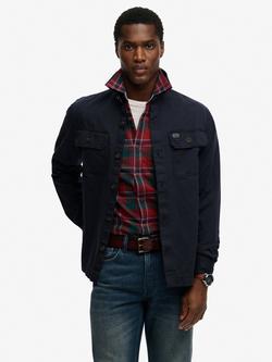 Superdry Two Pocket Overshirt, Eclipse Navy, Eclipse Navy