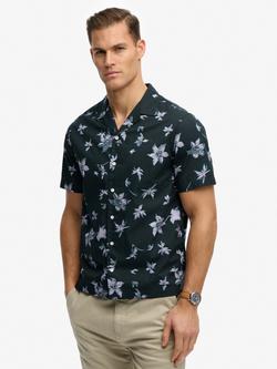 Superdry Cabana Print Short Sleeve Shirt, Blue