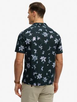 Superdry Cabana Print Short Sleeve Shirt - view 2, Blue