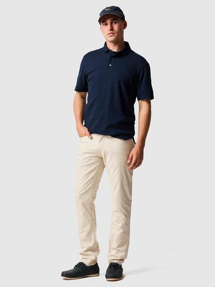 Rodd & Gunn Straight Mid Rise Cotton Blend Jeans, Beige - view 2, Beige