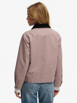 Superdry Cord Collar Ranch Jacket - view 2, Fawn