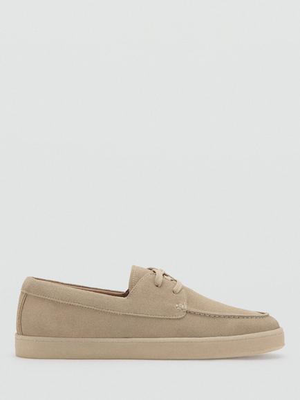 Mango Suede Moccasins, Sand, Sand